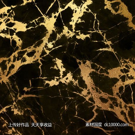 高清金色质感背景纹理底纹大理石 - 源文件