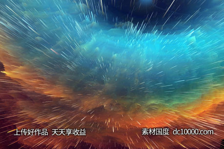 唯美高清宇宙背景梦幻发射光效 - 源文件