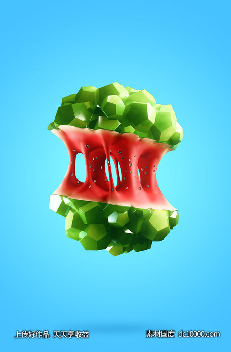 水果果汁奶茶饮品创意合成手法 - 源文件