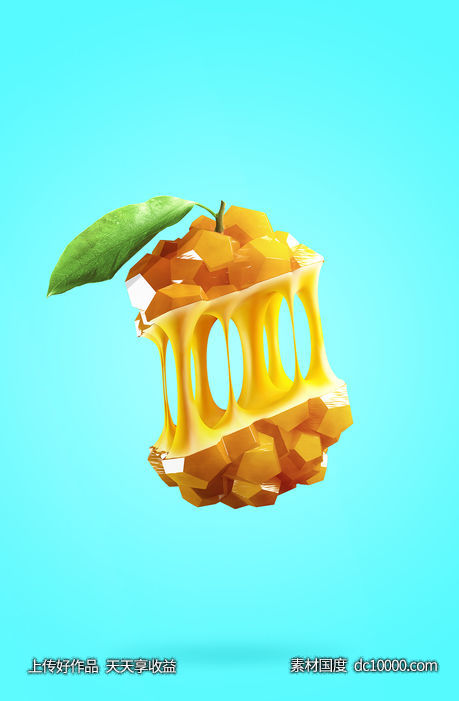 水果果汁奶茶饮品创意合成手法 - 源文件