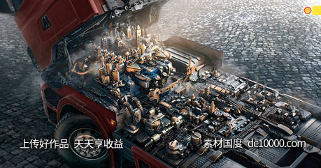 欧美时尚大胆想象力融图拼图国外图形合成创意海报设计视觉表现手 - 源文件