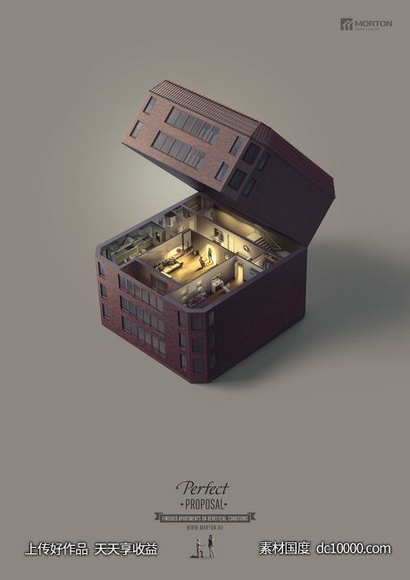 欧美时尚大胆想象力融图拼图国外图形合成创意海报设计视觉表现手 - 源文件
