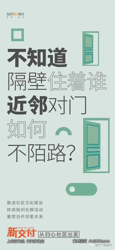 大字报系列地产海报精选 - 源文件