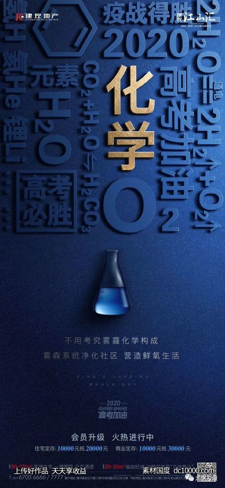 地产学区房高考教育热点海报设计 - 源文件