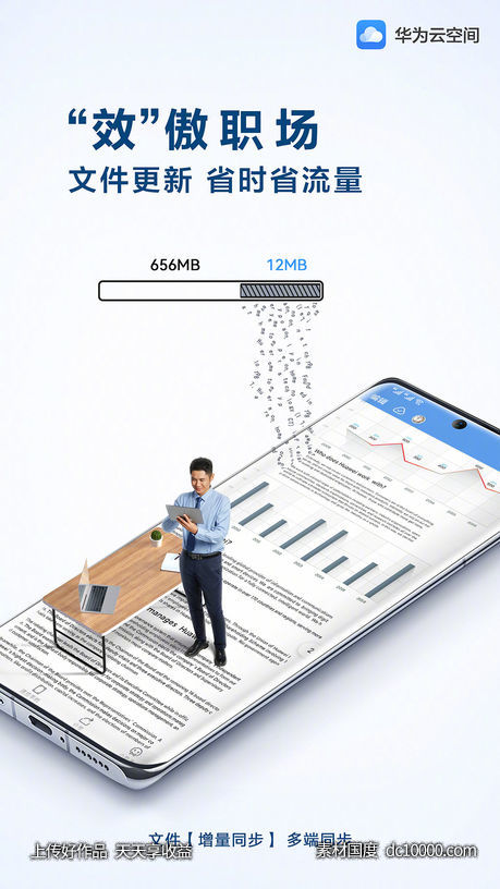 华为终端云服务-手机设计海报赏析 - 源文件