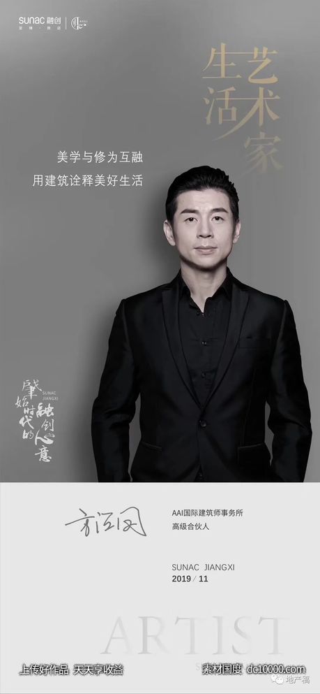 地产创意人物系列海报参考 - 源文件