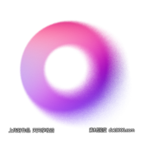 彩色渐变png免扣元素透明素材 - 源文件