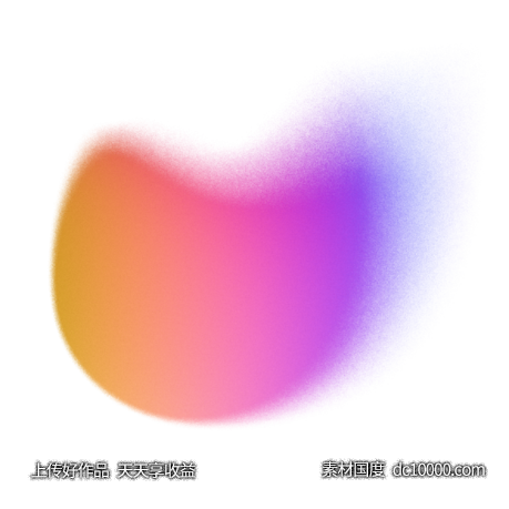 彩色渐变png免扣元素透明素材 - 源文件