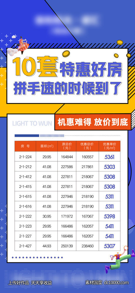 地产-创意大字报分销特价房 - 源文件