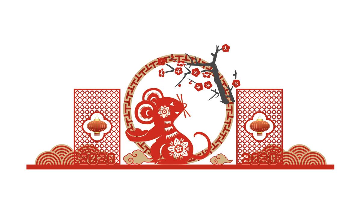 鼠年美陈设计