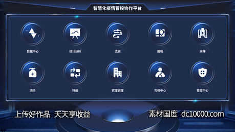 智慧疫情管控协作平台-源文件-素材国度dc10000.com