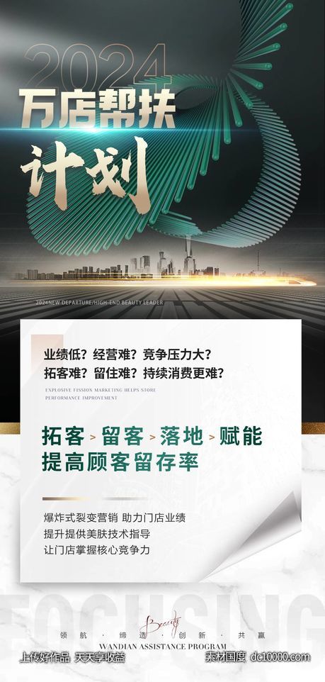 美业招商帮扶海报-源文件-素材国度dc10000.com