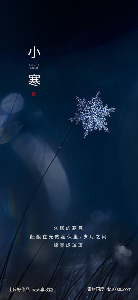 地产小寒大寒小雪大雪节气海报-源文件-素材国度dc10000.com