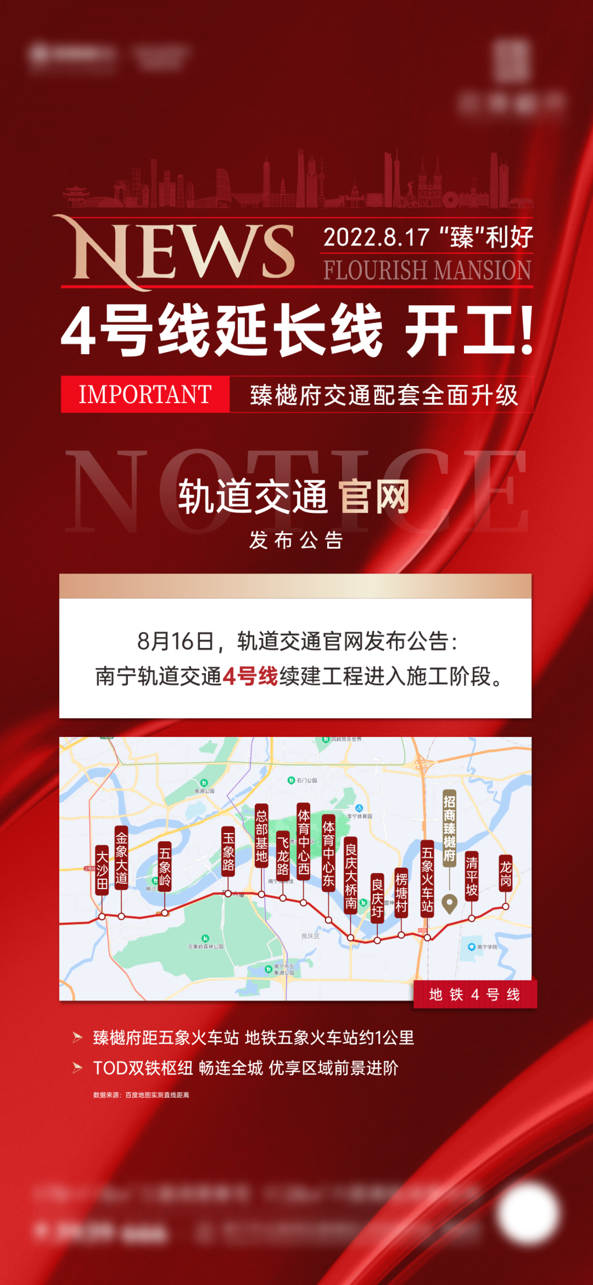 地产利好新闻大字报微海报