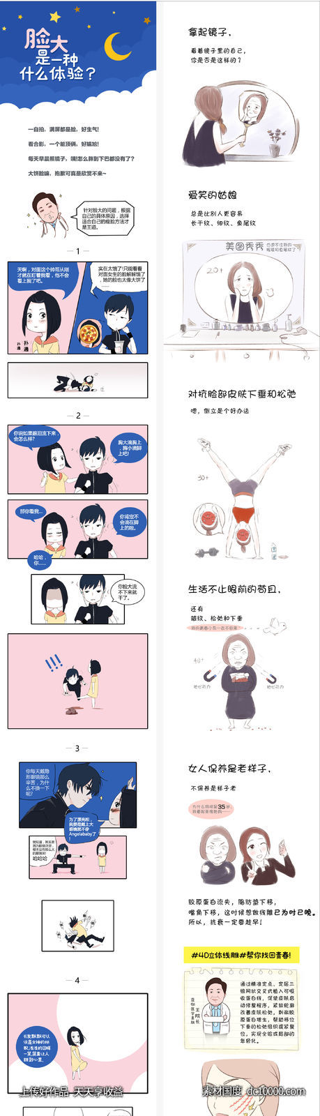 医美科普漫画详情页-源文件-素材国度dc10000.com