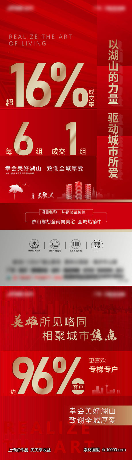 红盘热销流量数据海报系列-源文件-素材国度dc10000.com