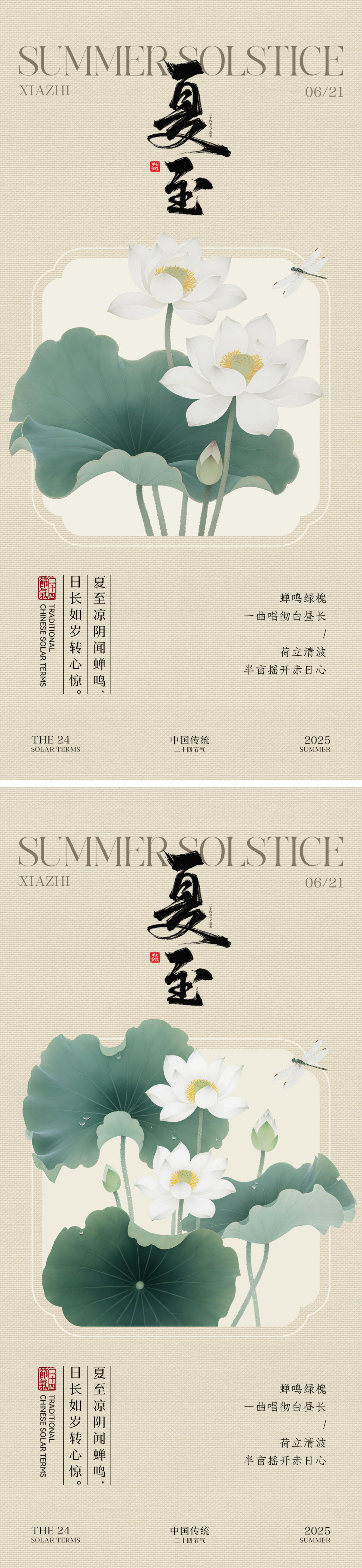 夏至节气海报