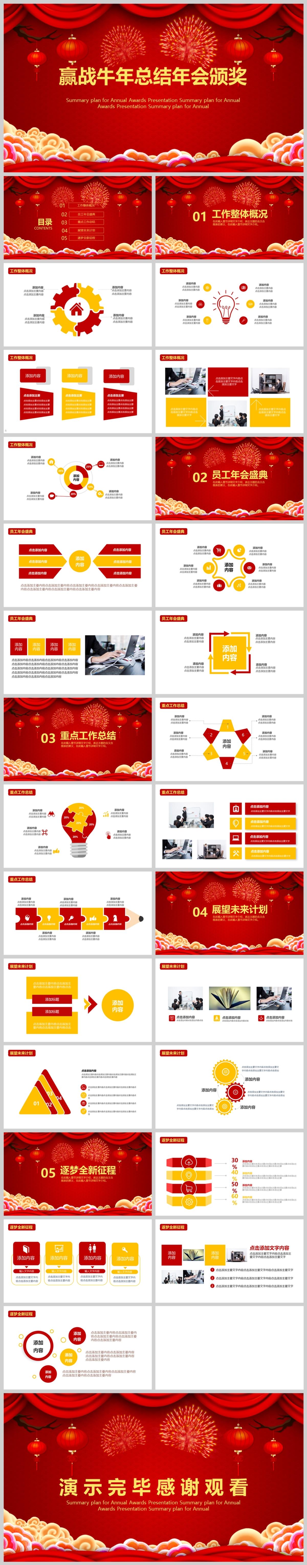 年终盛典颁奖荣誉表彰大会PPT