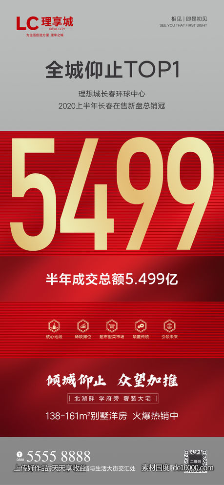 热销 红盘 开盘 红爆 地产 房地产 海报 广告-源文件-素材国度dc10000.com