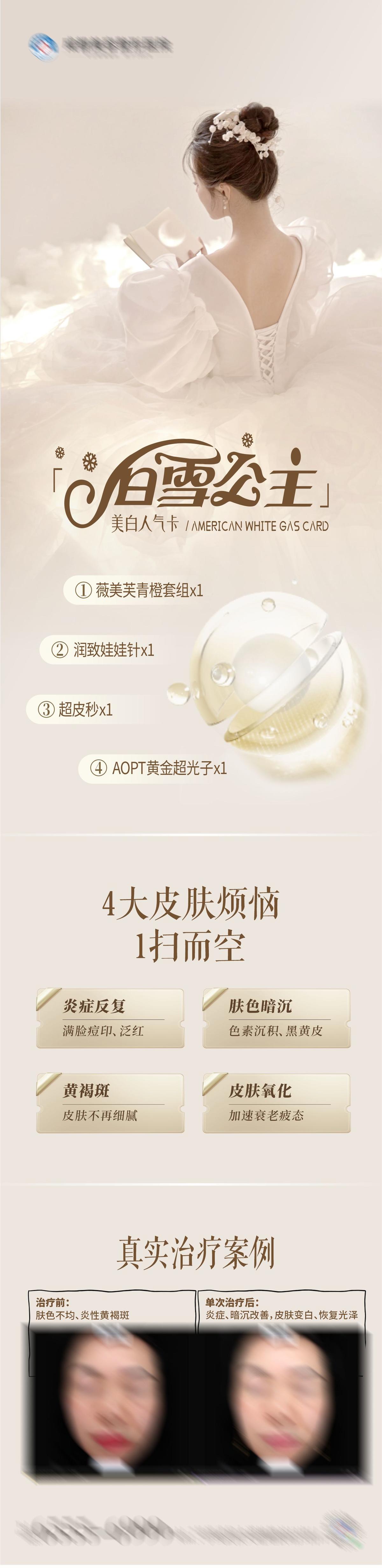 白雪公主卡项案例长图海报