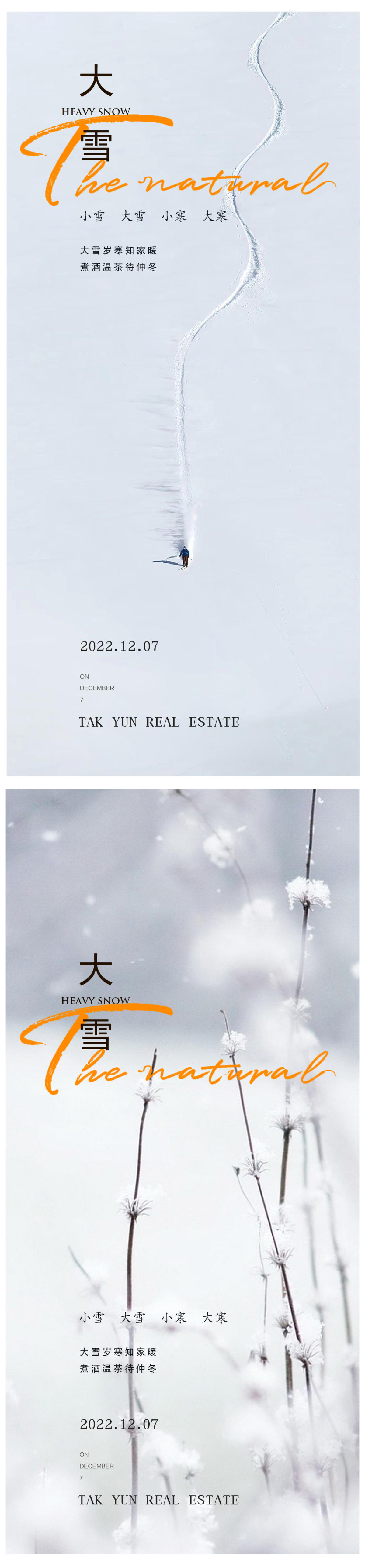 大雪节气海报