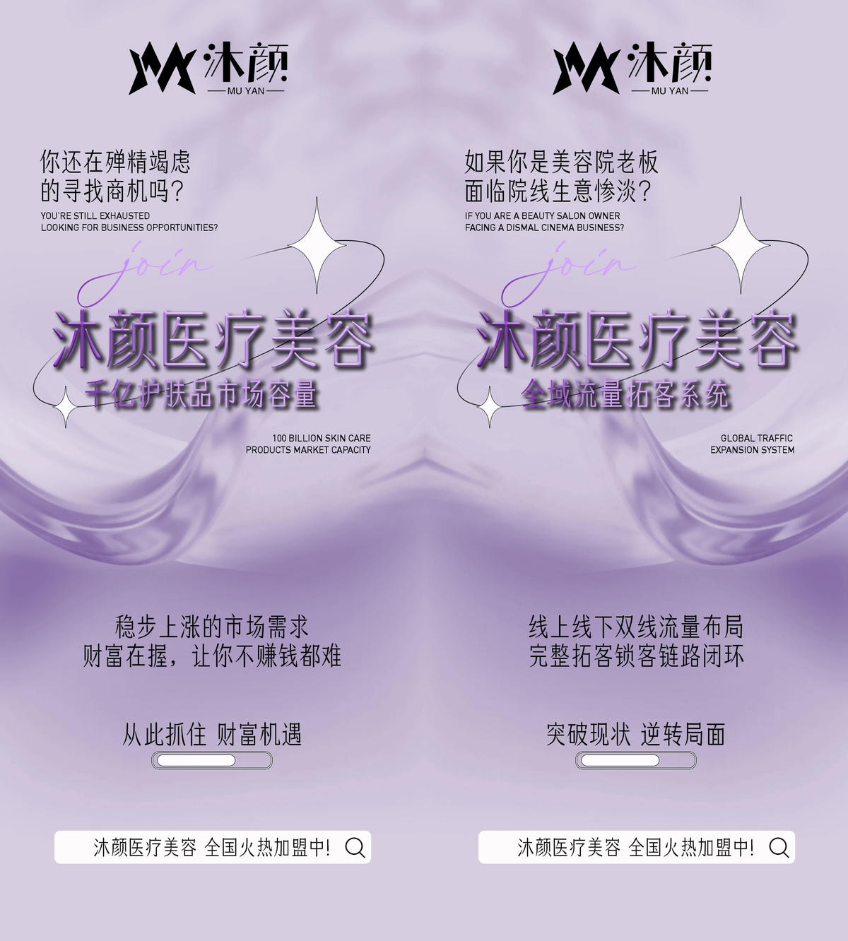 医美招商造势宣传系列海报