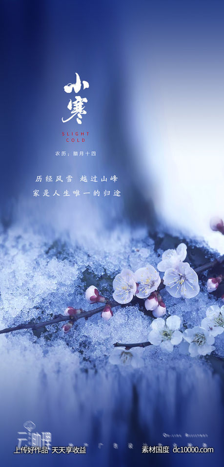 小寒创意海报-源文件-素材国度dc10000.com