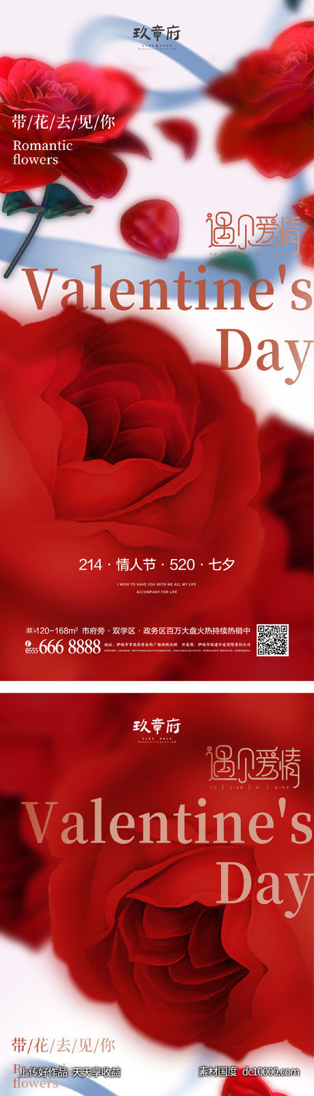 214 520 情人节 七夕 玫瑰花 浪漫 丝带-源文件-素材国度dc10000.com