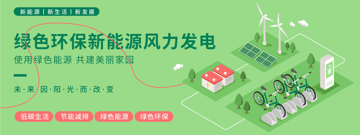 新能源风力发电背景板