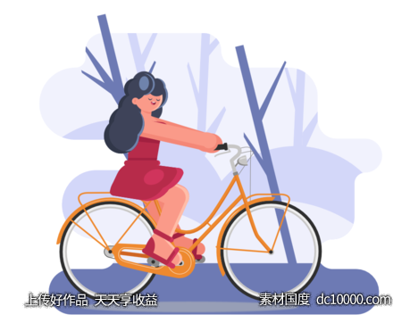 骑单车-源文件-素材国度dc10000.com