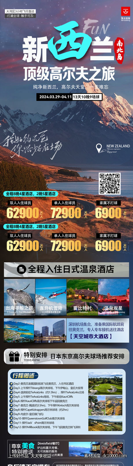 新西兰旅游海报 - 源文件