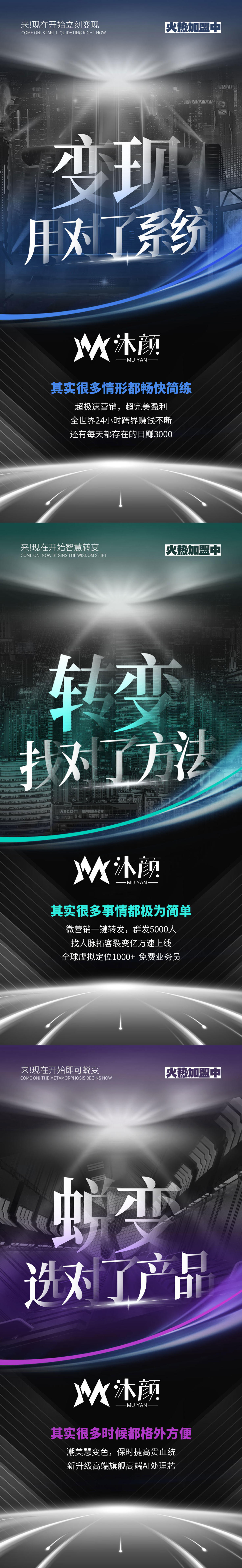 医美招商造势宣传系列海报