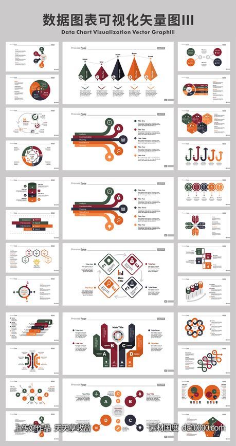 数据图表可视化矢量图-源文件-素材国度dc10000.com