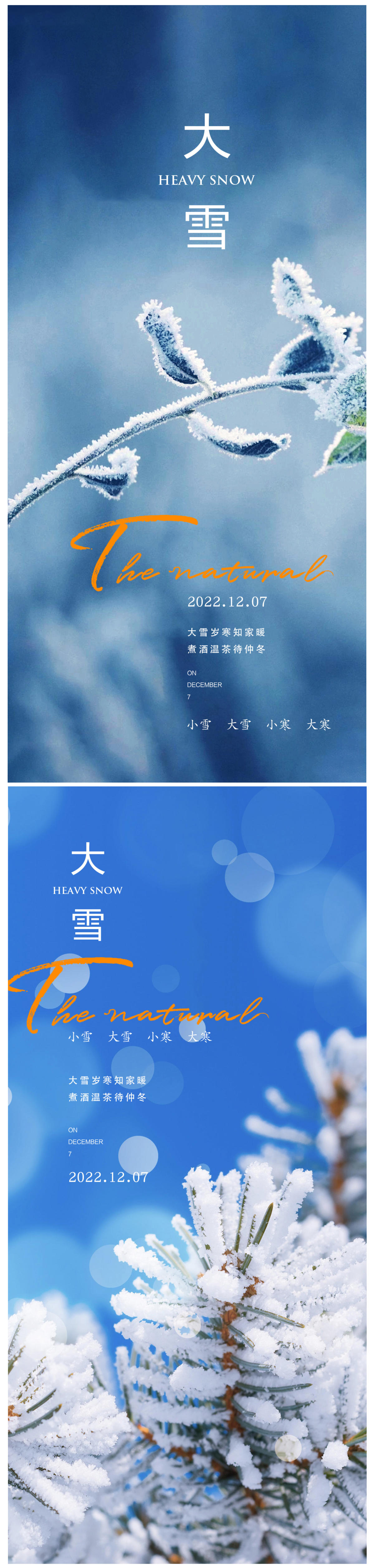 大雪节气海报
