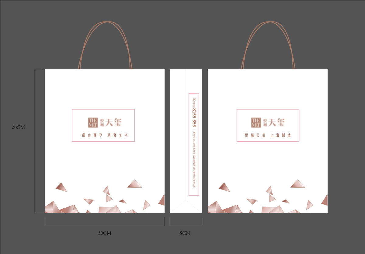 手提袋 地产 vi 物料 包装