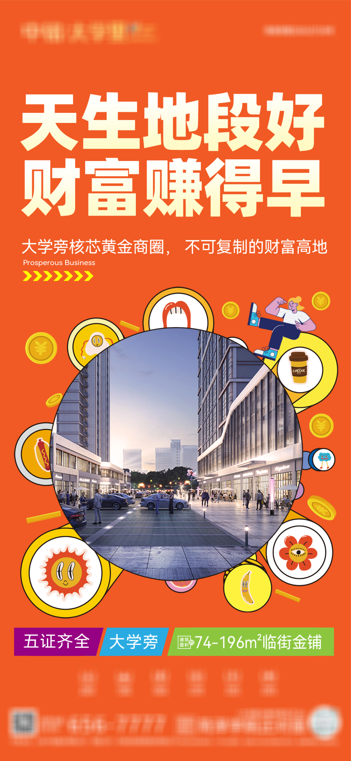 公寓 商铺 住宅 价值点 海报 单张 地产