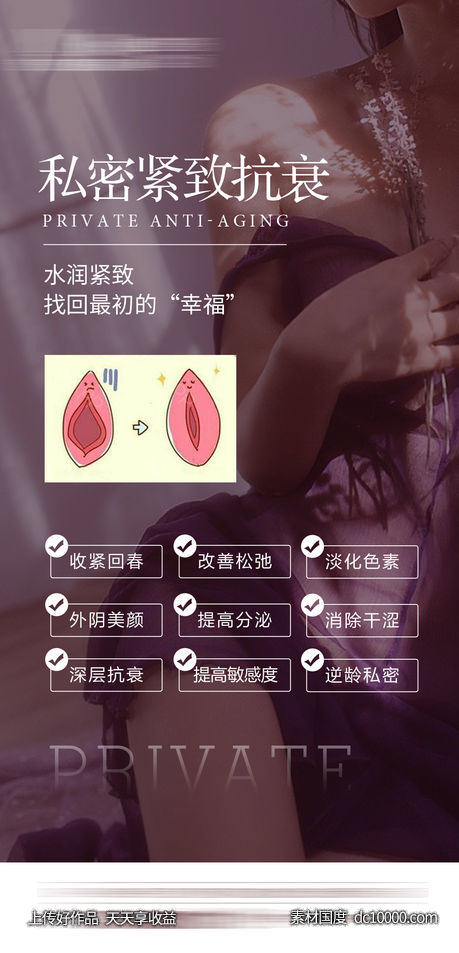 女性医美系列海报-源文件-素材国度dc10000.com