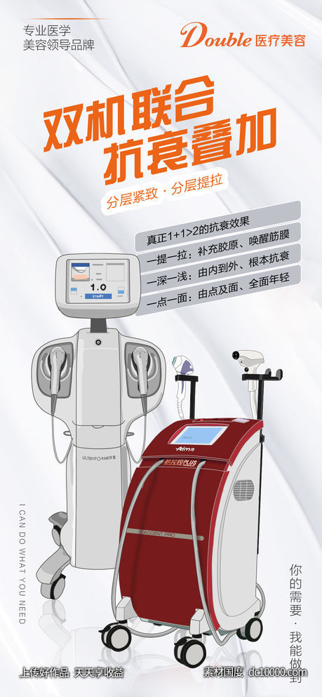 医美光电抗衰仪器海报-源文件-素材国度dc10000.com