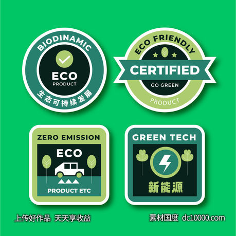 节能减排手举牌-源文件-素材国度dc10000.com