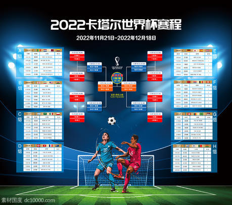 世界杯足球赛事海报展板 - 源文件