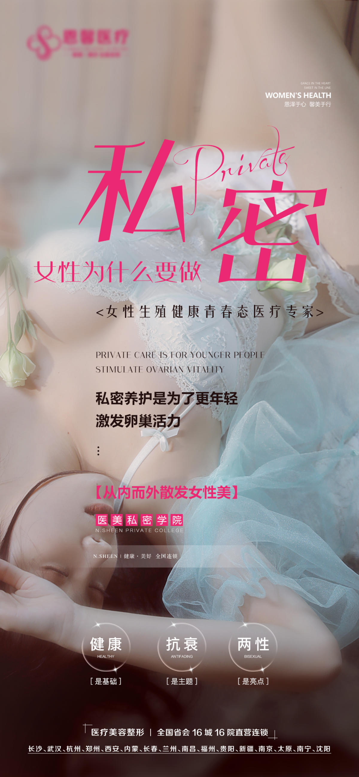 女性医美整形海报系列