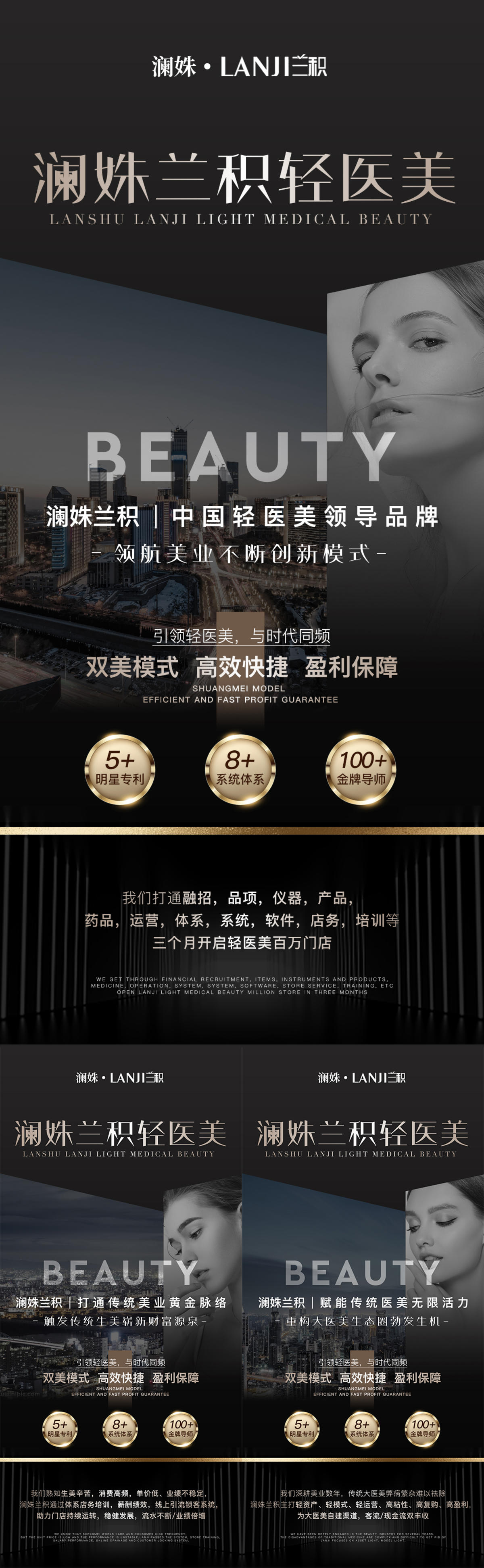 轻医美美业招商造势海报