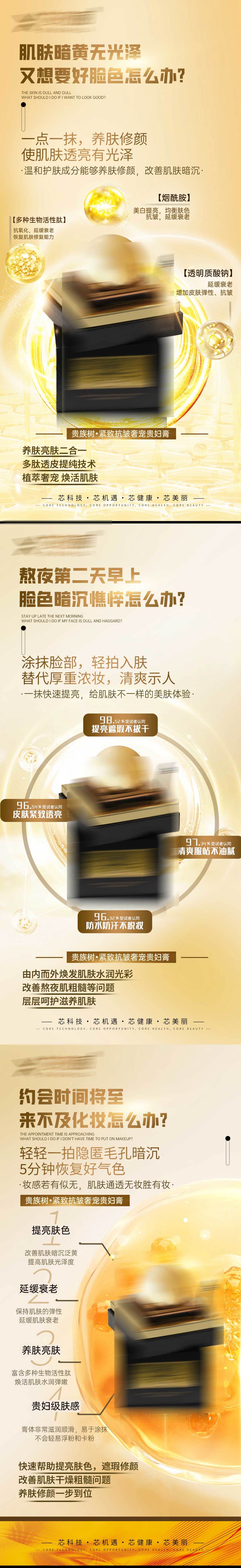 微商贵妇膏系列海报
