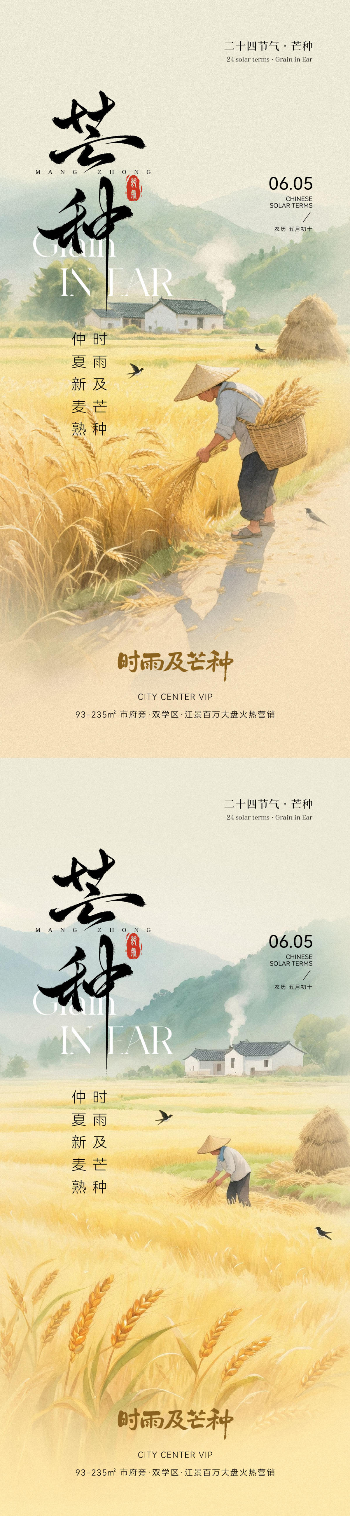 芒种节气海报