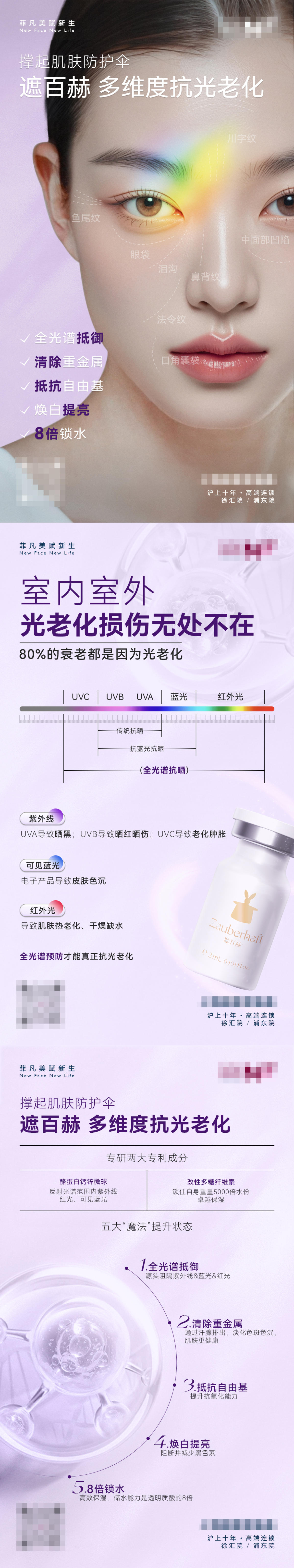 医美遮百赫抗衰科普海报