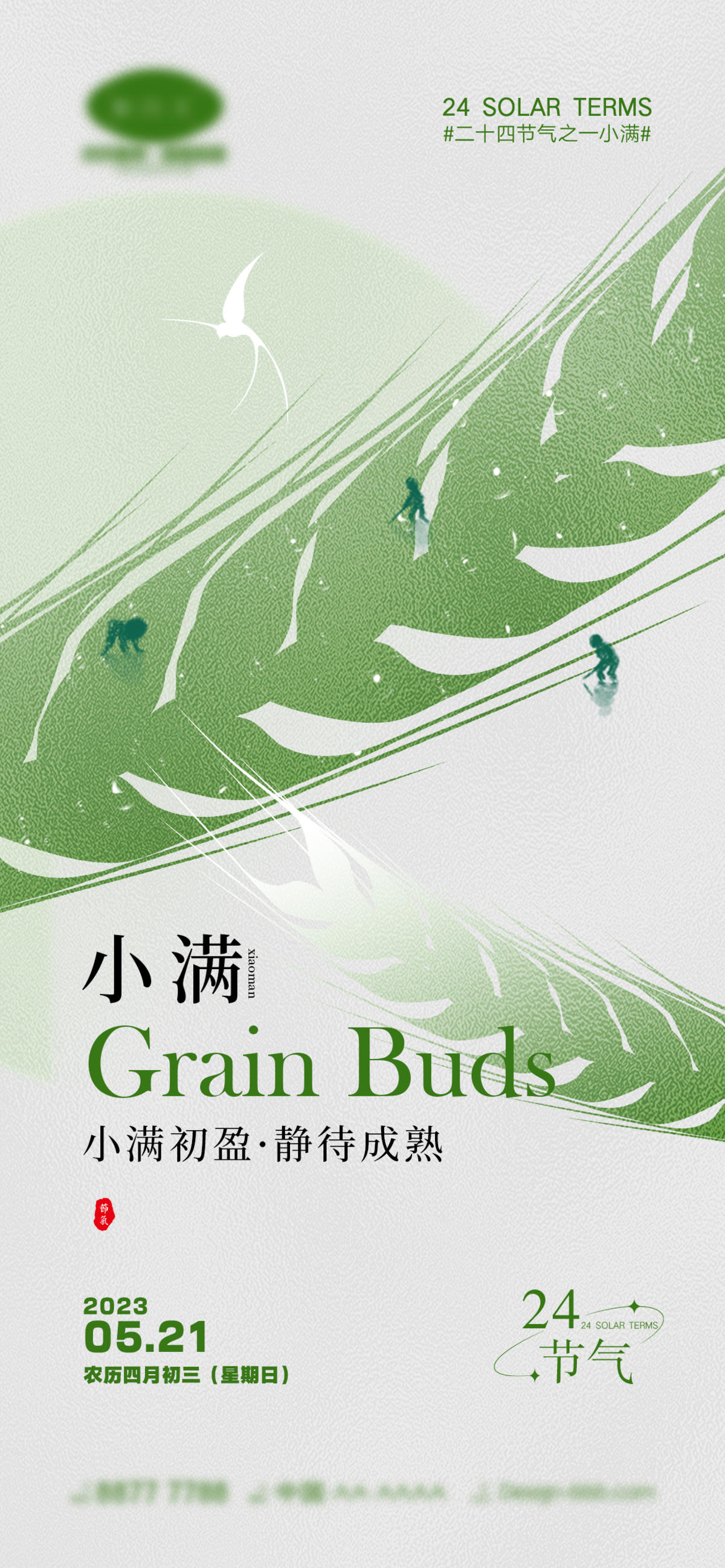 小满节气海报