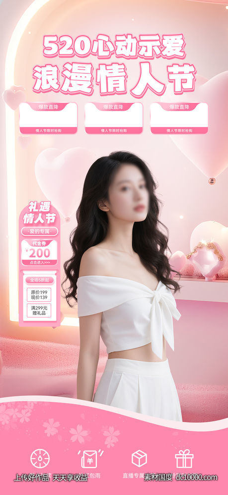 520情人节直播间背景-源文件-素材国度dc10000.com