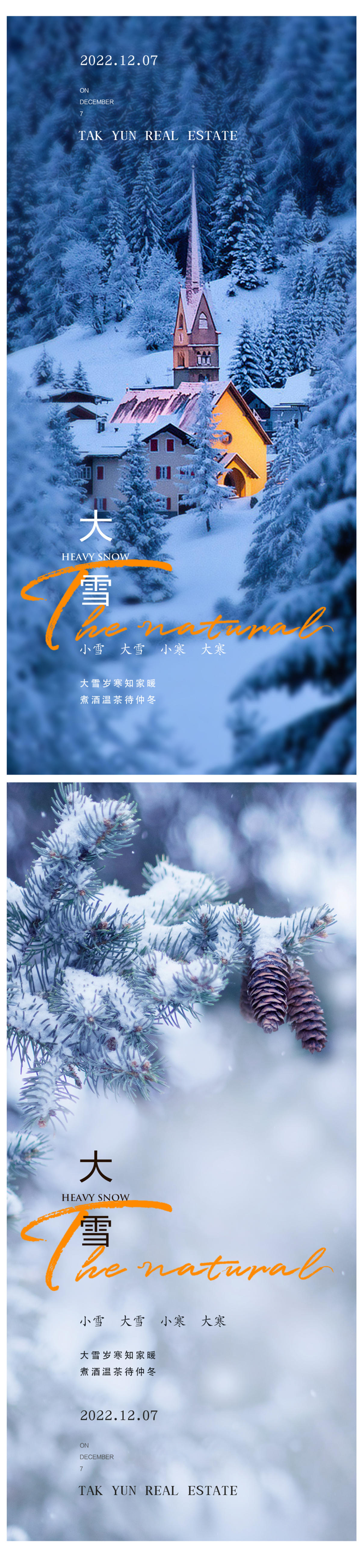 大雪小寒大寒海报