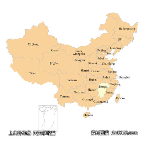 扁平风地图 - 源文件