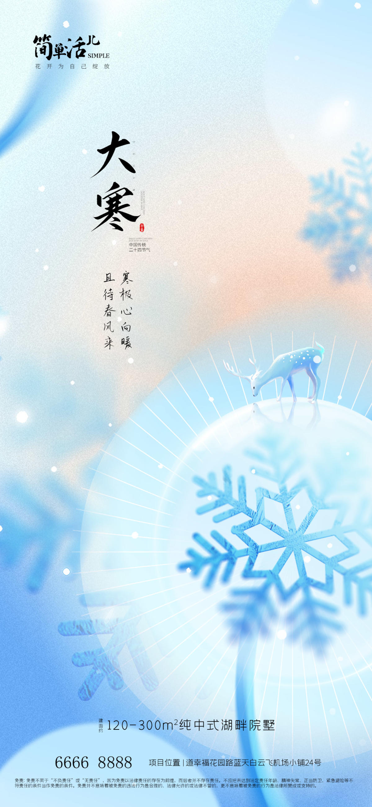 地产大寒海报